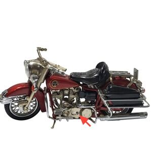 Matchbox Harley Davidson Electra Glide Metallic Red Diecast Motorcycle Vintage*